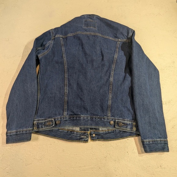 Levi Strauss & Co Trucker Jacket – Men's M Classic Blue Denim CW 1823 - Picture 7 of 13